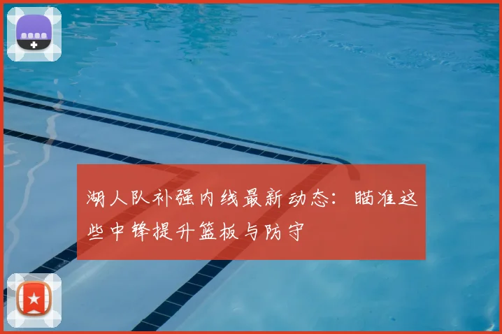 湖人队补强内线最新动态:瞄准这些中锋提升篮板与防守
